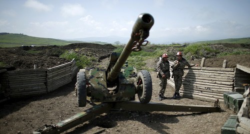 On the contact line in Nagorno-Karabakh. Photo: REUTERS/Staff On the contact line in Nagorno-Karabakh. Photo: REUTERS/Staff