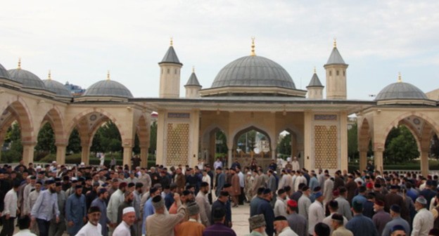 Events in honour of Kunta-haji Kishiev's birthday in Grozny, July 11, 2019. Photo: Lom-Ali Lorsanov / Grozny news agency Events in honour of Kunta-haji Kishiev's birthday in Grozny, July 11, 2019. Photo: Lom-Ali Lorsanov / Grozny news agency