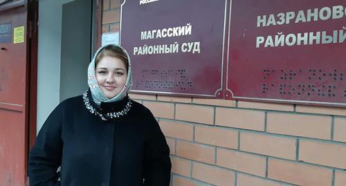 Zarifa Sautieva. Photo by the press service of the Human Rights Centre (HRC) "Memorial" Zarifa Sautieva. Photo by the press service of the Human Rights Centre (HRC) "Memorial"
