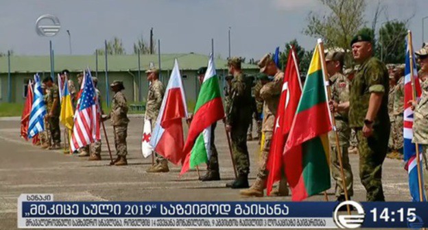 The military exercises Agile Spirit 2019 in Georgia. Screenshot of the report by the TV IMEDI on YouTube https://www.youtube.com/watch?v=e2XP14L0sa0 The military exercises Agile Spirit 2019 in Georgia. Screenshot of the report by the TV IMEDI on YouTube https://www.youtube.com/watch?v=e2XP14L0sa0
