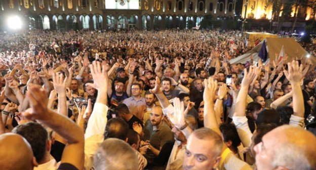 Rally in Tbilisi, June 21, 2019. Photo: REUTERS/Irakli Gedenidze Rally in Tbilisi, June 21, 2019. Photo: REUTERS/Irakli Gedenidze