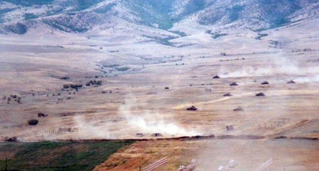 Military exercises in near-front zone. Photo: press service of the Ministry of Defence of Azerbaijan Military exercises in near-front zone. Photo: press service of the Ministry of Defence of Azerbaijan