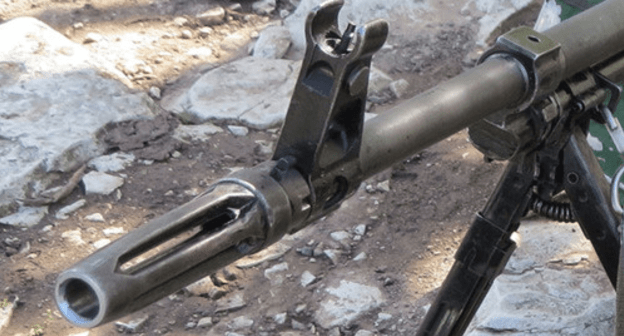 Machine gun. Photo by Alvard Grigoryan for the Caucasian Knot Machine gun. Photo by Alvard Grigoryan for the Caucasian Knot