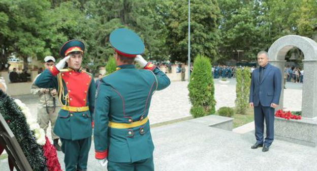 The mourning events on the 11th anniversary of the conflict in August 2008. Photo by the press service of the President of South Ossetia https://presidentruo.org/ The mourning events on the 11th anniversary of the conflict in August 2008. Photo by the press service of the President of South Ossetia https://presidentruo.org/