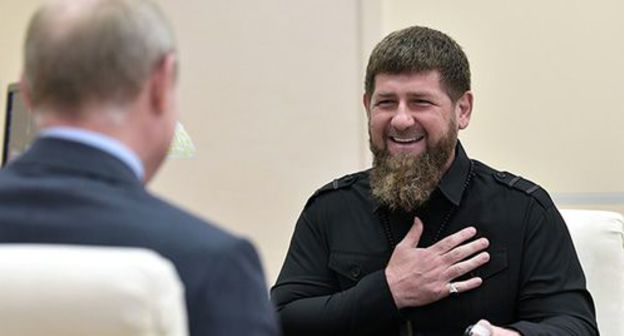 Ramzan Kadyrov (on the right) and Vladimir Putin. Photo: Sputnik/Alexei Nikolsky/Kremlin via REUTERS Ramzan Kadyrov (on the right) and Vladimir Putin. Photo: Sputnik/Alexei Nikolsky/Kremlin via REUTERS