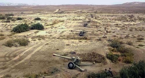 Cannons of the Azerbaijani army. Photo by the press service of the Ministry of Defence of Azerbaijan https://mod.gov.az/ru/foto-arhiv-045/ Cannons of the Azerbaijani army. Photo by the press service of the Ministry of Defence of Azerbaijan https://mod.gov.az/ru/foto-arhiv-045/