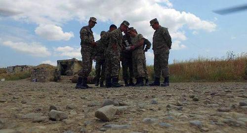 Soldiers of the Azerbaijani army. Photo by the press service of the Ministry of Defence of Azerbaijan Soldiers of the Azerbaijani army. Photo by the press service of the Ministry of Defence of Azerbaijan