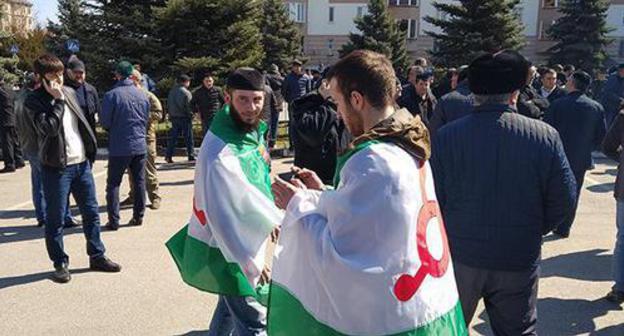 Rally in Magas. March 26, 2019. Photo by Umar Yovloy for the "Caucasian Knot" Rally in Magas. March 26, 2019. Photo by Umar Yovloy for the "Caucasian Knot"