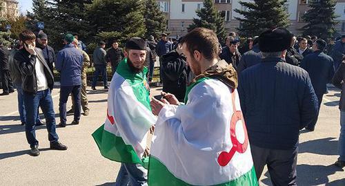 Rally in Magas. March 26, 2019. Photo by Umar Yovloy for the "Caucasian Knot" Rally in Magas. March 26, 2019. Photo by Umar Yovloy for the "Caucasian Knot"