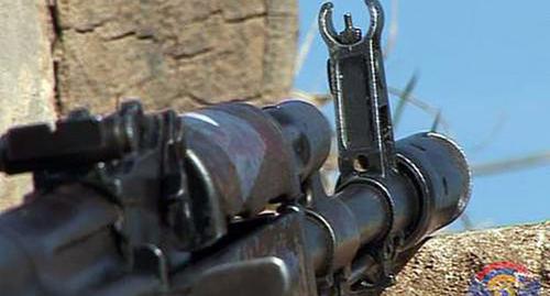Machine gun. Photo: press service of the Ministry of Nagorno-Karabakh. http://www.nkrmil.am/uploads/post6.5a62fef96a50a.jpg Machine gun. Photo: press service of the Ministry of Nagorno-Karabakh. http://www.nkrmil.am/uploads/post6.5a62fef96a50a.jpg