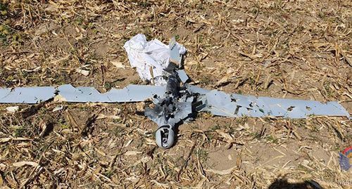Downed drone. Photo: Ministry of Defence of Nagorno-Karabakh, http://nkrmil.am/ru/news/view/2546 Downed drone. Photo: Ministry of Defence of Nagorno-Karabakh, http://nkrmil.am/ru/news/view/2546