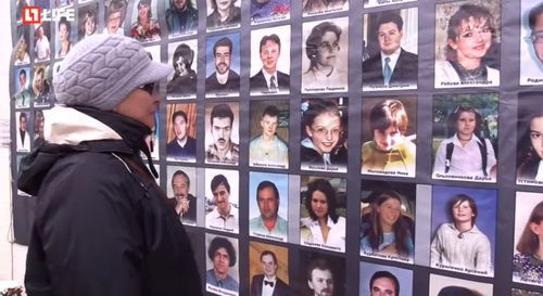 Photos of victims of the terror act at the Dubrovka Theatrical Centre. Photo: Life News, https://www.youtube.com/watch?v=iz4f6HuICe0 Photos of victims of the terror act at the Dubrovka Theatrical Centre. Photo: Life News, https://www.youtube.com/watch?v=iz4f6HuICe0