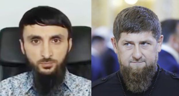 Tumso Abdurakhmanov (on the left) and Ramzan Kadyrov. Collage by the "Caucasian Knot". Screenshot by the user ABU-SADDAM SHISHANI https://www.youtube.com/watch?v=LTbsDJBZa0I Sputnik/Mikhail Metzel/Pool via REUTERS Tumso Abdurakhmanov (on the left) and Ramzan Kadyrov. Collage by the "Caucasian Knot". Screenshot by the user ABU-SADDAM SHISHANI https://www.youtube.com/watch?v=LTbsDJBZa0I Sputnik/Mikhail Metzel/Pool via REUTERS