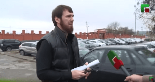 Screenshot of the report by the ChGTRK (Chechen State TV and Radio Company) about Islam Kadyrov, https://youtu.be/S7x6YP53qr4 Screenshot of the report by the ChGTRK (Chechen State TV and Radio Company) about Islam Kadyrov, https://youtu.be/S7x6YP53qr4