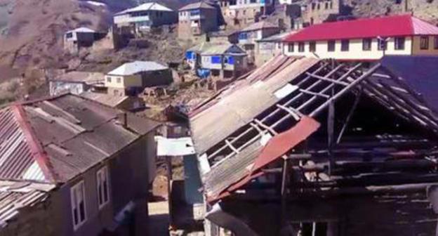 Village of Kenkhi. Screenshot from Youtube video posted by gazetachernovik Village of Kenkhi. Screenshot from Youtube video posted by gazetachernovik