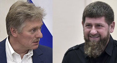 Dmitry Peskov (left) and Ramzan Kadyrov. Collage prepared by the Caucasian Knot. Photo: Sputnik/Alexei Nikolsky/Kremlin via REUTERS Dmitry Peskov (left) and Ramzan Kadyrov. Collage prepared by the Caucasian Knot. Photo: Sputnik/Alexei Nikolsky/Kremlin via REUTERS