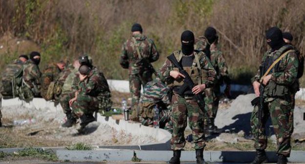 Law enforcers of Ingushetia in Magas. Photo: REUTERS/Maxim Shemetov Law enforcers of Ingushetia in Magas. Photo: REUTERS/Maxim Shemetov