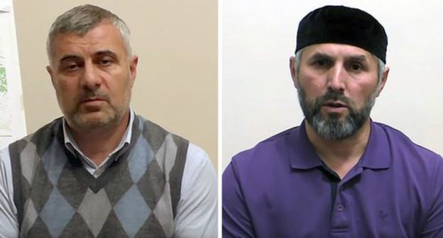 Barakh Chemurziev, the chairman of the public movement "Support of Ingushetia", and Musa Malsagov, the head of the Ingush branch of the Russian Red Cross. Screenshot from video posted by Public movement 'Opora Ingushetii'. https://www.youtube.com/channel/UCul7SXfaP1AZeYDYkiWZMQg Barakh Chemurziev, the chairman of the public movement "Support of Ingushetia", and Musa Malsagov, the head of the Ingush branch of the Russian Red Cross. Screenshot from video posted by Public movement 'Opora Ingushetii'. https://www.youtube.com/channel/UCul7SXfaP1AZeYDYkiWZMQg