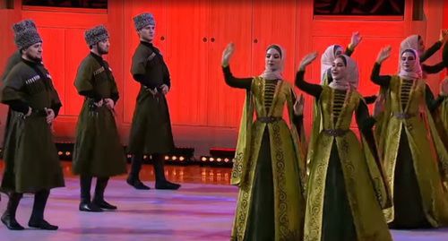 The "Vainakh" ensemble. Screenshot of the video by the Kultura TV channel https://www.youtube.com/watch?v=0Wo9I_M5_SM The "Vainakh" ensemble. Screenshot of the video by the Kultura TV channel https://www.youtube.com/watch?v=0Wo9I_M5_SM