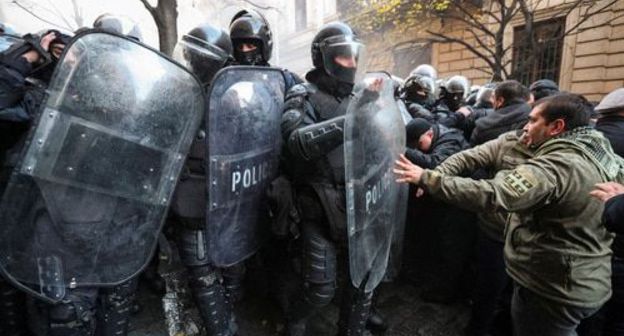 Protest rally in Tbilisi. Photo: REUTERS/Irakli Gedenidze Protest rally in Tbilisi. Photo: REUTERS/Irakli Gedenidze