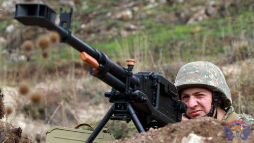 Serviceman of the Nagorno-Karabakh Army. Photo: press service of the Ministry of Defence of Nagorno-Karabakh, http://www.nkrmil.am/news/view/2617 Serviceman of the Nagorno-Karabakh Army. Photo: press service of the Ministry of Defence of Nagorno-Karabakh, http://www.nkrmil.am/news/view/2617