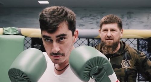 Ramzan Kadyrov playing a coach. Screenshot of the video posted on the Instagram of the blogger sergo_artemka https://www.instagram.com/p/B5qEJVYIm7a/ Ramzan Kadyrov playing a coach. Screenshot of the video posted on the Instagram of the blogger sergo_artemka https://www.instagram.com/p/B5qEJVYIm7a/