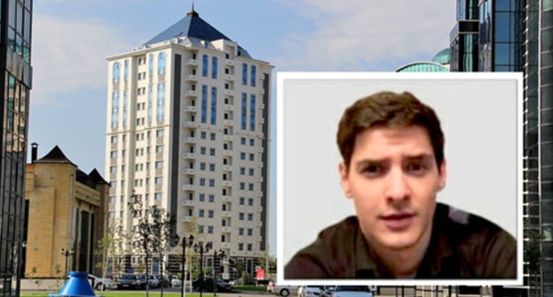 Mairbek Amaev. Photo: ChP/Chechnya Instagram, https://www.instagram.com/p/B6GwCGRFB7d/, Grozny, photo by Magomed Magomedov. Collage made by the Caucasian Knot Mairbek Amaev. Photo: ChP/Chechnya Instagram, https://www.instagram.com/p/B6GwCGRFB7d/, Grozny, photo by Magomed Magomedov. Collage made by the Caucasian Knot
