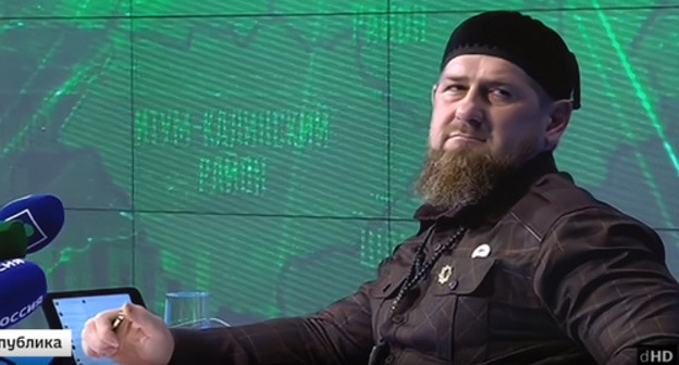 Ramzan Kadyrov at a press conference held on December 23. Screenshot of the TV report by the Vesti https://yandex.ru/turbo?text=https%3A%2F%2Fgrozny.tv%2Fnews.php%3Fid%3D35589 Ramzan Kadyrov at a press conference held on December 23. Screenshot of the TV report by the Vesti https://yandex.ru/turbo?text=https%3A%2F%2Fgrozny.tv%2Fnews.php%3Fid%3D35589