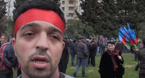 Orkhan Bakhyshly. Screenshot of the video by the "Caucasian Knot" https://www.youtube.com/watch?v=LE4zPMaiGaM Orkhan Bakhyshly. Screenshot of the video by the "Caucasian Knot" https://www.youtube.com/watch?v=LE4zPMaiGaM