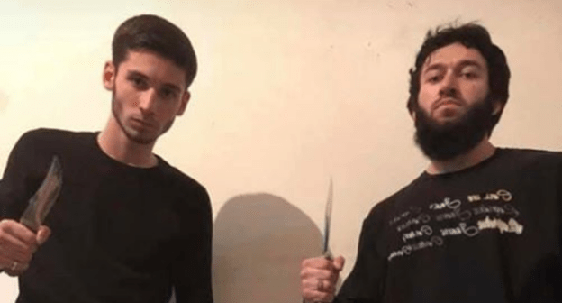 Mikail Miziev and Akhmed Imagozhev, alleged attackers on road-and-patrol post in Magas, December 31, 2019. Mikail Miziev and Akhmed Imagozhev, alleged attackers on road-and-patrol post in Magas, December 31, 2019.