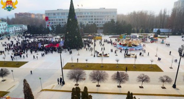 Central square of Makhachkala after reconstruction. Photo: press service of the City Administration, https://www.mkala.ru Central square of Makhachkala after reconstruction. Photo: press service of the City Administration, https://www.mkala.ru