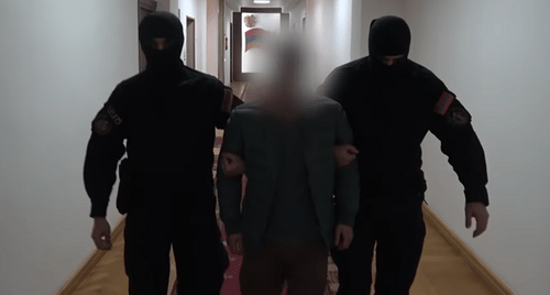 An alleged author of a false post about Pashinyan. Screenshot of the video by the National Security Service (NSS) of Armenia https://youtu.be/yFORlxgfDNM An alleged author of a false post about Pashinyan. Screenshot of the video by the National Security Service (NSS) of Armenia https://youtu.be/yFORlxgfDNM