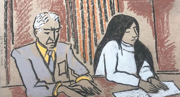 Hearings at the Tver district court of Moscow on January 10, 2020. A drawing by Masha Berezina https://www.memo.ru/ru-ru/memorial/departments/intermemorial/news/337 Hearings at the Tver district court of Moscow on January 10, 2020. A drawing by Masha Berezina https://www.memo.ru/ru-ru/memorial/departments/intermemorial/news/337