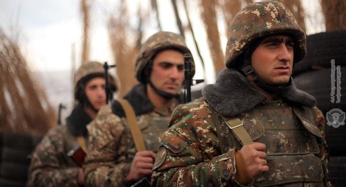 Combat duty in a military unit of the army of Nagorno-Karabakh. Photo by the press service of the Ministry of Defence of Armenia http://www.mil.am/hy/news/7326 Combat duty in a military unit of the army of Nagorno-Karabakh. Photo by the press service of the Ministry of Defence of Armenia http://www.mil.am/hy/news/7326