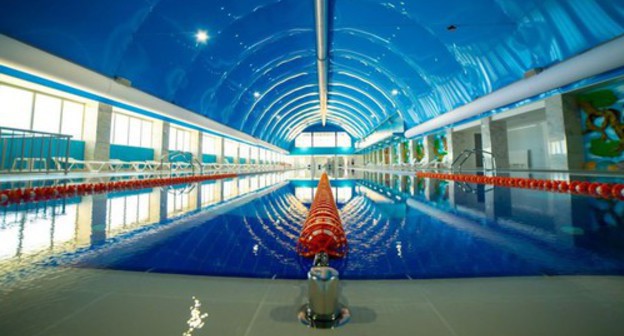 A swimming pool at the "Anji Arena" sports complex. Photo https://anji-arena.ru/spa-tsentr-arena.html A swimming pool at the "Anji Arena" sports complex. Photo https://anji-arena.ru/spa-tsentr-arena.html