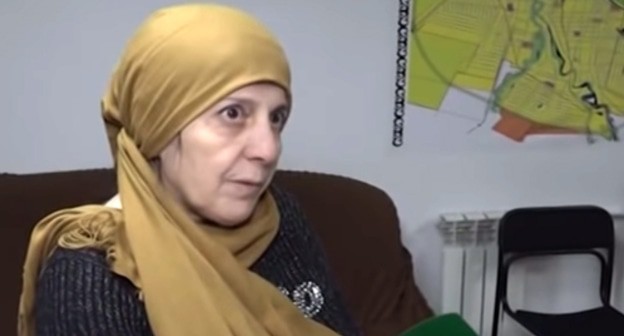 Roza Murdalova, a resident of the Urus-Martan District. Screenshot of the video by the "Grozny" TV Channel ttps://www.youtube.com/watch?v=4vQ8Psr0yIw&feature=emb_title Roza Murdalova, a resident of the Urus-Martan District. Screenshot of the video by the "Grozny" TV Channel ttps://www.youtube.com/watch?v=4vQ8Psr0yIw&feature=emb_title