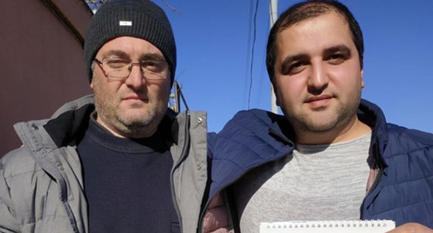 Alexander Kananyan (left) and Mher Pogosyan (right). Screenshot of Facebook post made by Mher Pogosyan: https://www.facebook.com/mher.poghosyan.3/posts/2672240769479816 Alexander Kananyan (left) and Mher Pogosyan (right). Screenshot of Facebook post made by Mher Pogosyan: https://www.facebook.com/mher.poghosyan.3/posts/2672240769479816