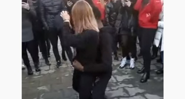 The dancing performed at the celebration of the Students' Day in Vladikavkaz that caused a great resonance in North Ossetia. Screenshot from video posted by RIA Region Online https://www.youtube.com/watch?v=T104cBjFTc4&feature=emb_logo The dancing performed at the celebration of the Students' Day in Vladikavkaz that caused a great resonance in North Ossetia. Screenshot from video posted by RIA Region Online https://www.youtube.com/watch?v=T104cBjFTc4&feature=emb_logo