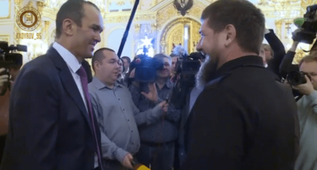 Head of Chuvashia Mikhail Ignatiev (left) and head of Chechnya Ramzan Kadyrov (right) Head of Chuvashia Mikhail Ignatiev (left) and head of Chechnya Ramzan Kadyrov (right)