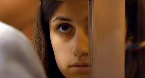 One of the Khachaturyan sisters. Screenshot from video posted by Russia 24: https://www.youtube.com/watch?time_continue=3&v=0kBtelW7K2s One of the Khachaturyan sisters. Screenshot from video posted by Russia 24: https://www.youtube.com/watch?time_continue=3&v=0kBtelW7K2s