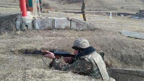 Soldier of the Armenian Army. Photo: press service of the Ministry of Defence of Armenia, http://www.mil.am/ru/news/7402 Soldier of the Armenian Army. Photo: press service of the Ministry of Defence of Armenia, http://www.mil.am/ru/news/7402