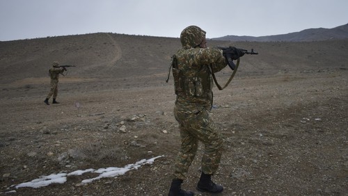 Armenian soldiers. Photo: press service of the Ministry of Defence of Armenia, http://www.mil.am Armenian soldiers. Photo: press service of the Ministry of Defence of Armenia, http://www.mil.am