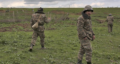 At the contact line in Nagorno-Karabakh. Photo: REUTERS/Vahan Stepanyan At the contact line in Nagorno-Karabakh. Photo: REUTERS/Vahan Stepanyan