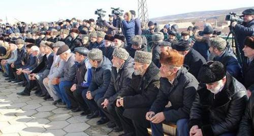 At the rally of Akkin Chechens held on February 23, 2020. Photo courtesy of Imampashi Chergezbiev for the "Caucasian Knot" At the rally of Akkin Chechens held on February 23, 2020. Photo courtesy of Imampashi Chergezbiev for the "Caucasian Knot"