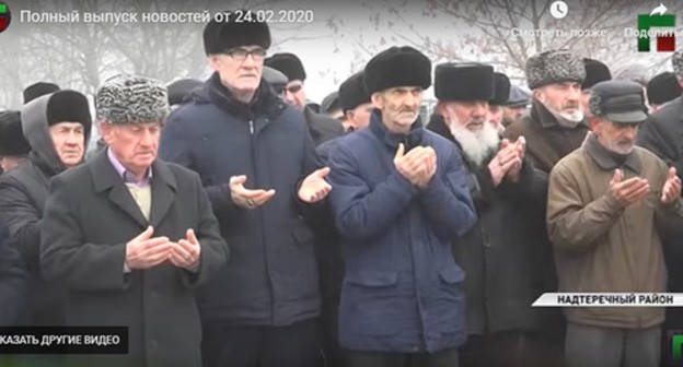 Reconciliation of blood feud conflict in Chechnya. Screenshot of the video by the "Grozny" TV Company https://newsvideo.su/video/12314451 Reconciliation of blood feud conflict in Chechnya. Screenshot of the video by the "Grozny" TV Company https://newsvideo.su/video/12314451