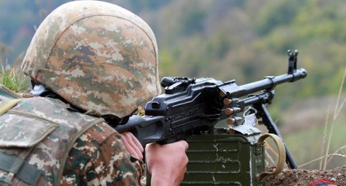 Soldier of the Defence Army. Photo: press service of the Ministry of Defence of Nagorno-Karabakh, http://www.nkrmil.am/news/view/2630 Soldier of the Defence Army. Photo: press service of the Ministry of Defence of Nagorno-Karabakh, http://www.nkrmil.am/news/view/2630