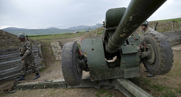 At the contact line in Nagorno-Karabakh. Photo: REUTERS/Staff At the contact line in Nagorno-Karabakh. Photo: REUTERS/Staff