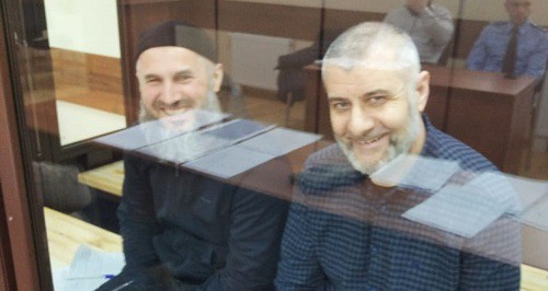 Musa Malsagov (left) and Barakh Chemurziev (right) attending hearings at the Yessentuki City Court, March 19, 2020. Photo by Magomed Abubakarov for the Caucasian Knot Musa Malsagov (left) and Barakh Chemurziev (right) attending hearings at the Yessentuki City Court, March 19, 2020. Photo by Magomed Abubakarov for the Caucasian Knot