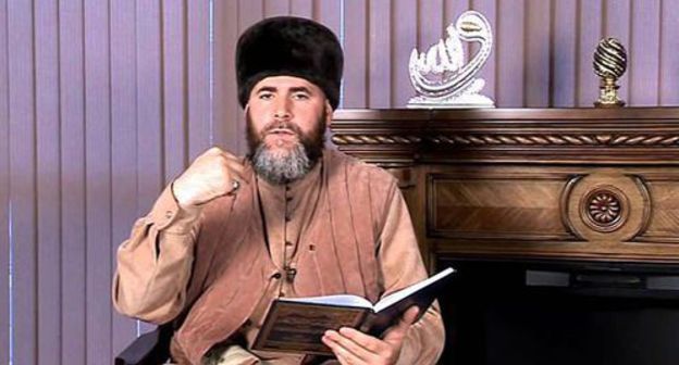 Salakh Mezhiev. Screenshot of the video by the Spiritual Administration of Muslims for Chechen Republic https://www.youtube.com/watch?v=bigO5vZHXY8 Salakh Mezhiev. Screenshot of the video by the Spiritual Administration of Muslims for Chechen Republic https://www.youtube.com/watch?v=bigO5vZHXY8