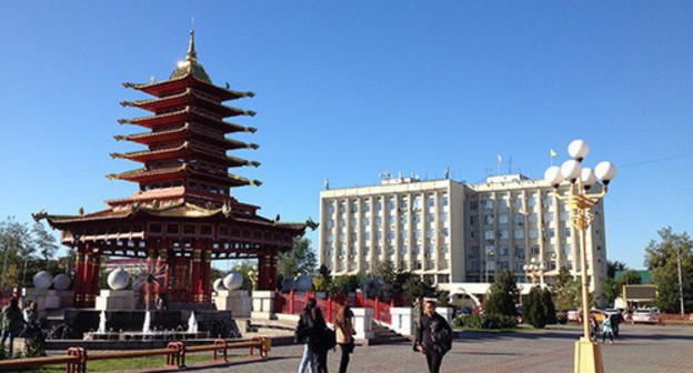 Pagoda of Seven Days in Elista, Kalmykia. Photo by Anna Sadovskaya for the Caucasian Knot Pagoda of Seven Days in Elista, Kalmykia. Photo by Anna Sadovskaya for the Caucasian Knot